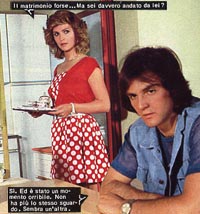 Paride in un fotoromanzo con Ramona Dell'Abate